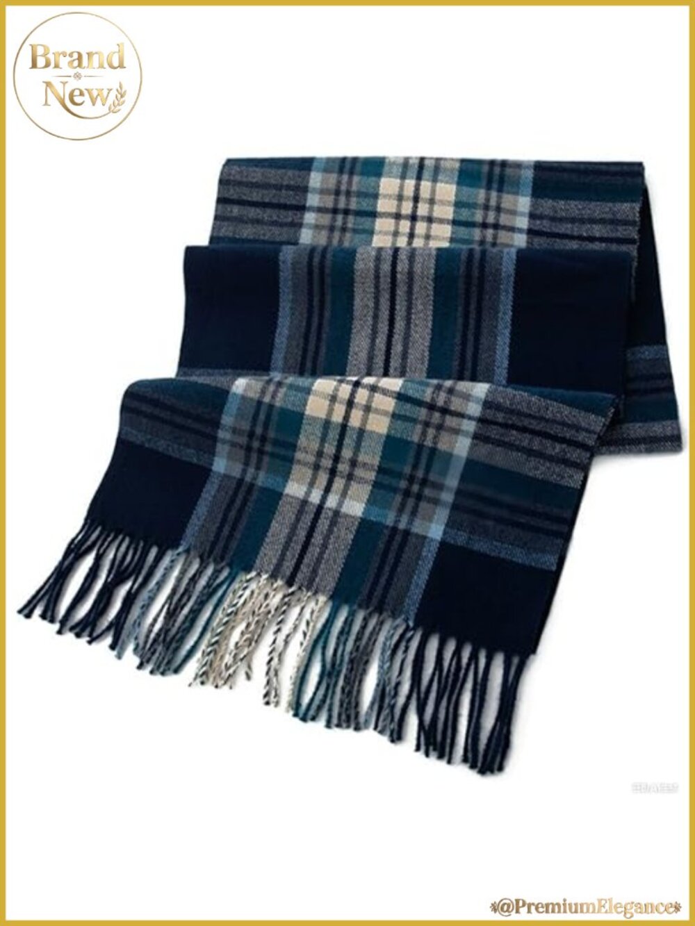 Scottish Tartan Plaid Scarf Winter Cold Weather Soft Warm Shawl Wrap Fringes
